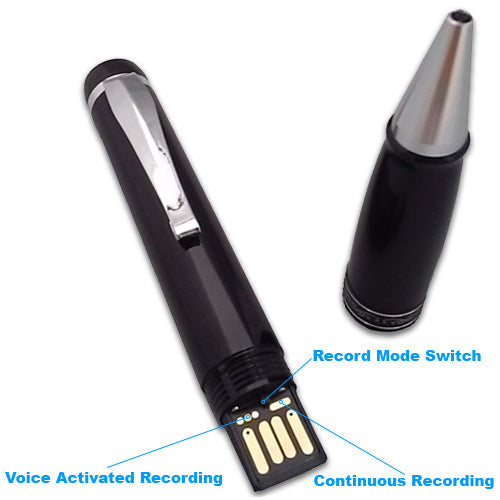 audio spy pen voice recorder