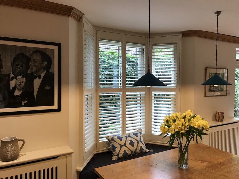 image showing a room with plantation shutters installed in a period property in Wandsworth, London