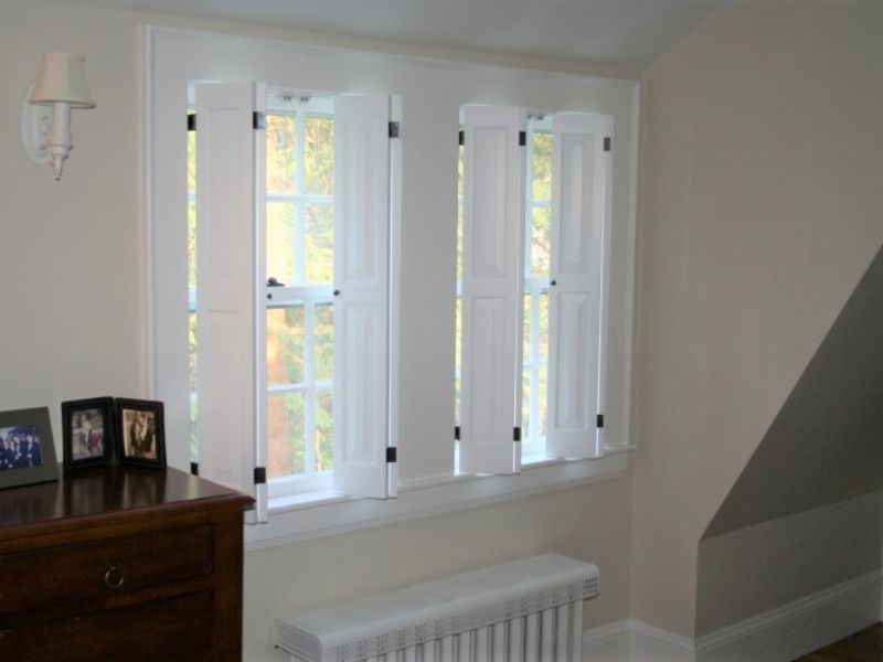 white solid shutters