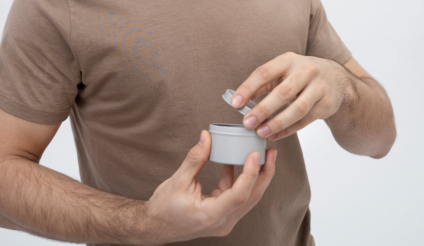 Man Using a Moisturizer