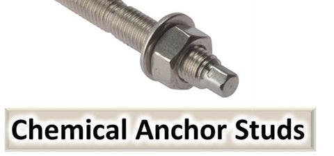 Chemical Anchor Stud, Studding, All thread studs, Zinc, ZYP, Galvanised, A2 Stainless Steel