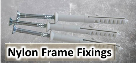 Nylon Frame Fixing, Window frame fixing, Door Frame Screws.