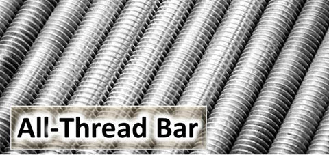 Threaded bar, All Thread, studding, threaded rod, chemical anchor studs, A2 Stainless Steel threaded bar, Self Colour, Galvanised, Zinc