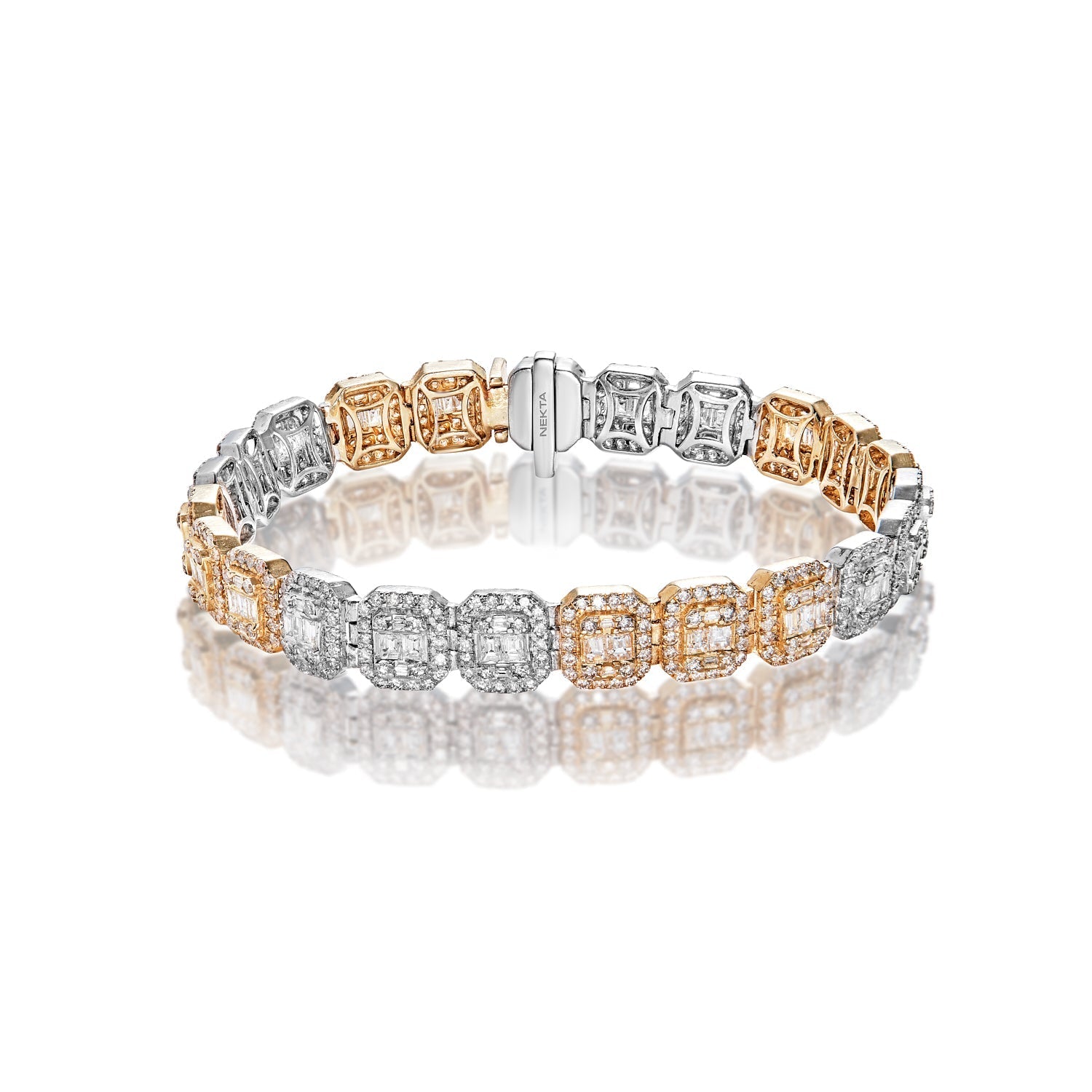 Amazon.com: 10 Carat Classic Diamond Tennis Bracelet 14K Yellow Gold Value  Collection: Clothing, Shoes & Jewelry