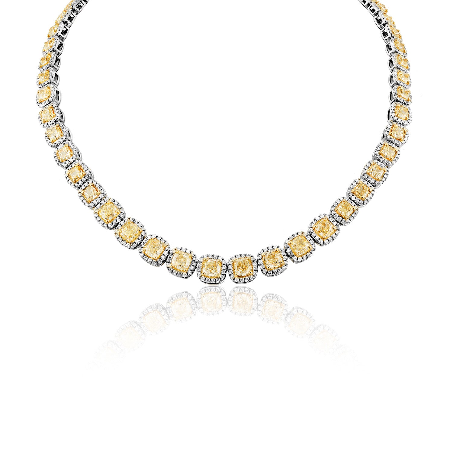 Nekta New York Heiress 44 Carat Round Brilliant Diamond Necklace