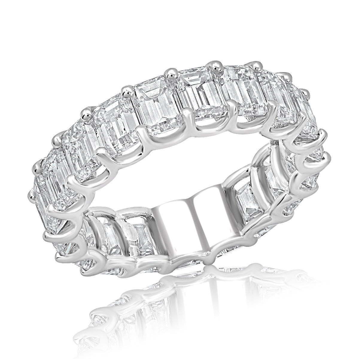 Platinum Oval and Emerald Cut Alternating Diamond Eternity Band – HANIKEN  JEWELERS NEW-YORK