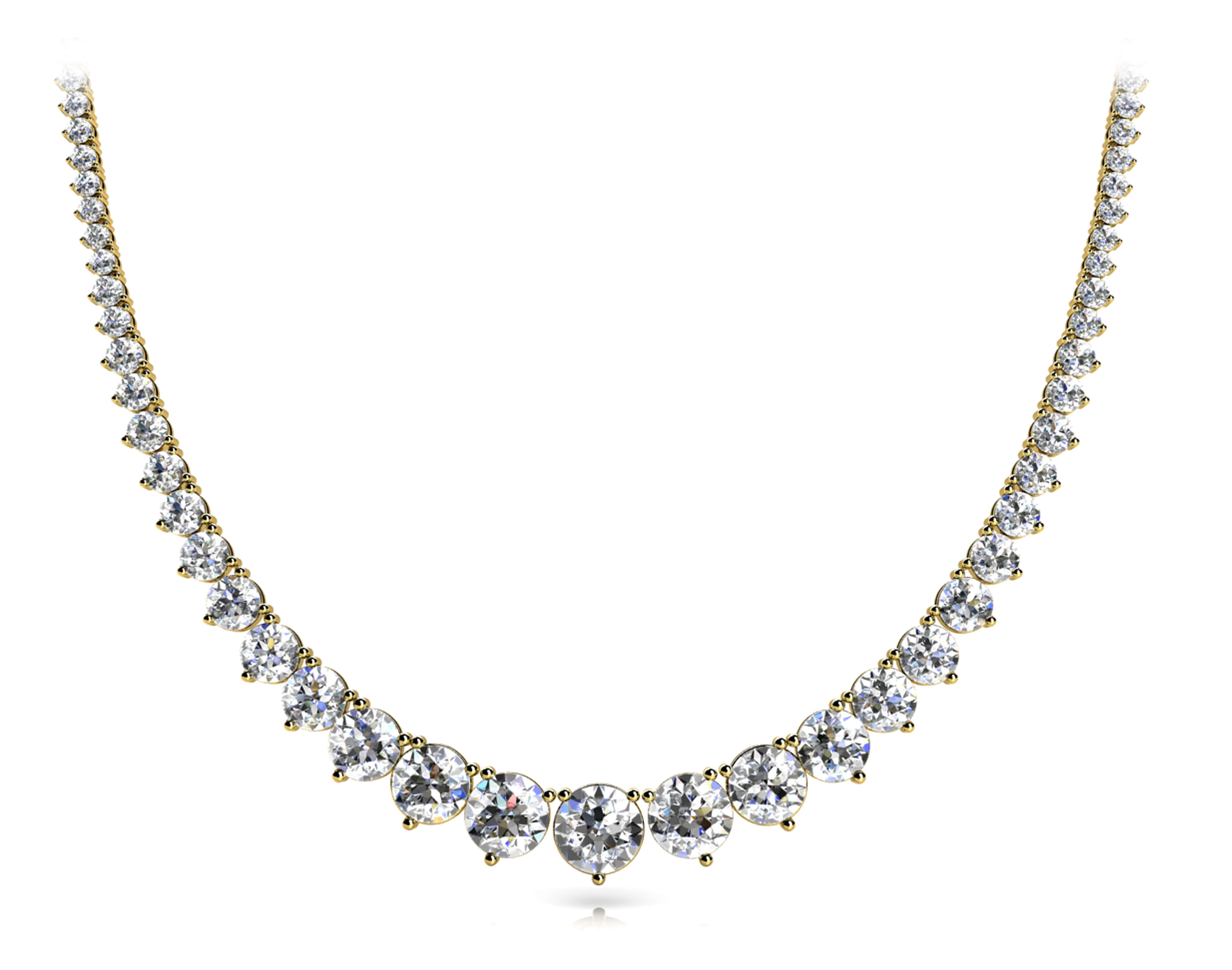Nekta New York 25 Carat Round Shaped Diamond Necklace