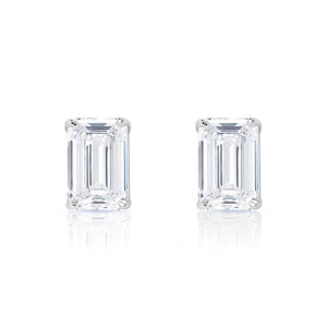 12mm Diamond-Cut Studs ~ White Gold – Nehita Jewelry