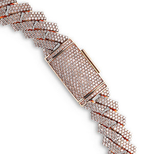 7 Carat Men's Diamond Cuban Link Chain Bracelet in 14K White Gold - Bracelet - Mike Nekta Nyc - Nekta New York
