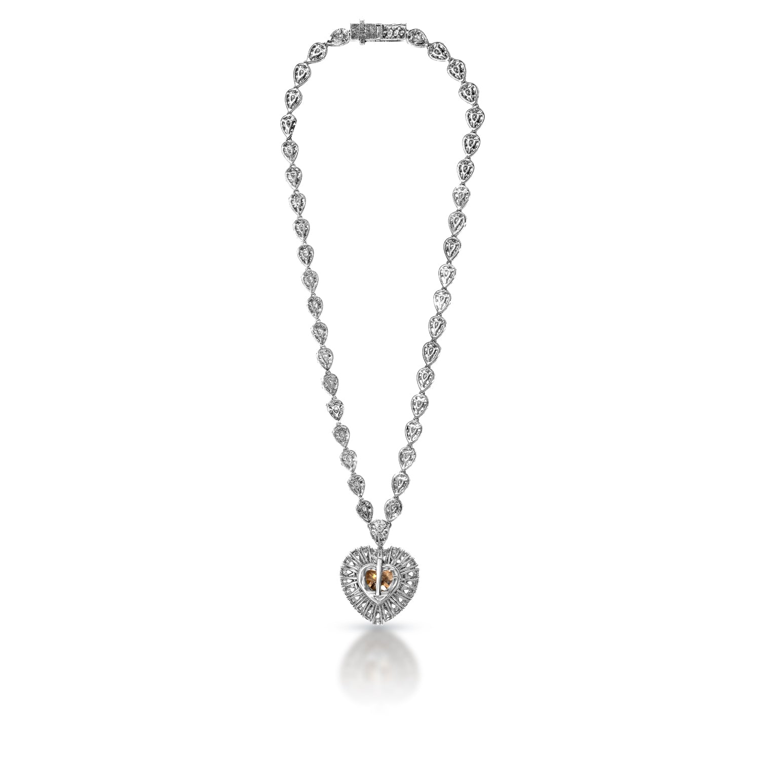 Halle 27 Carat 21 inch Diamond Necklace in 14kt White Gold - Necklace & Pendant - Mike Nekta NYC - Nekta New York