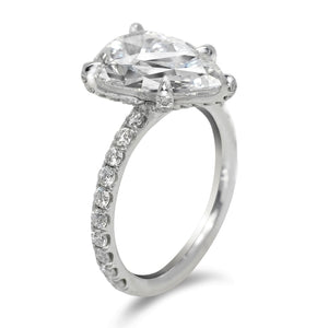 Emma 5ct Oval Cut Diamond Engagement Ring Platinum | Nekta New York