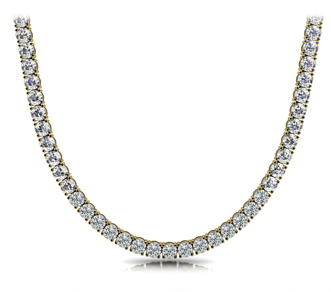 Halle 27 Carat 21 inch Diamond Necklace in 14kt White Gold - Necklace & Pendant - Mike Nekta NYC - Nekta New York
