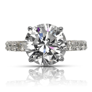 Gigi 12ct Round Cut Diamond Engagement Ring | Nekta New York