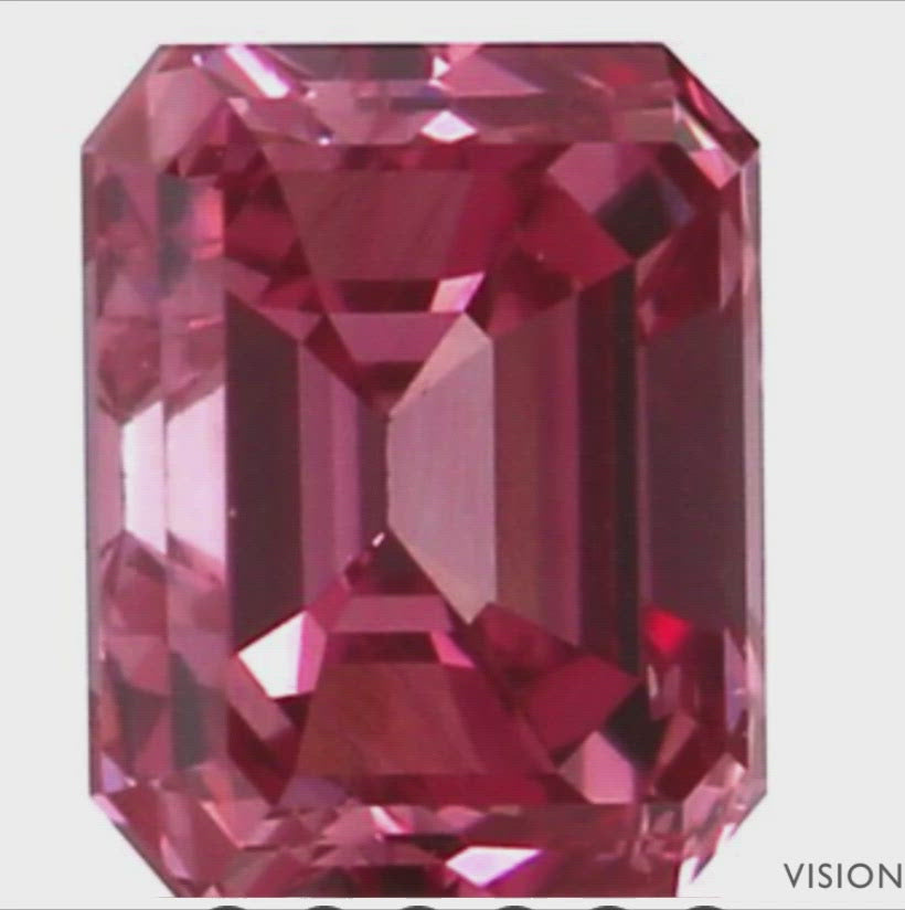 0.40 Carat Round Shaped Fancy Intense Pink Argyle Diamond 5P