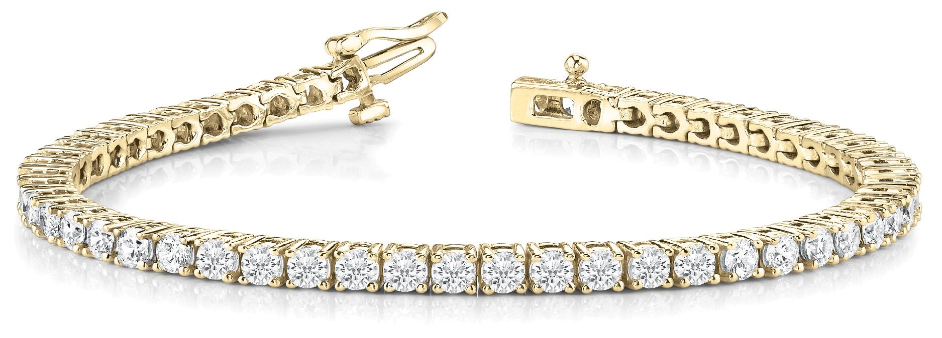 Mejuri 14K Yellow Gold Diamond Tennis Bracelet