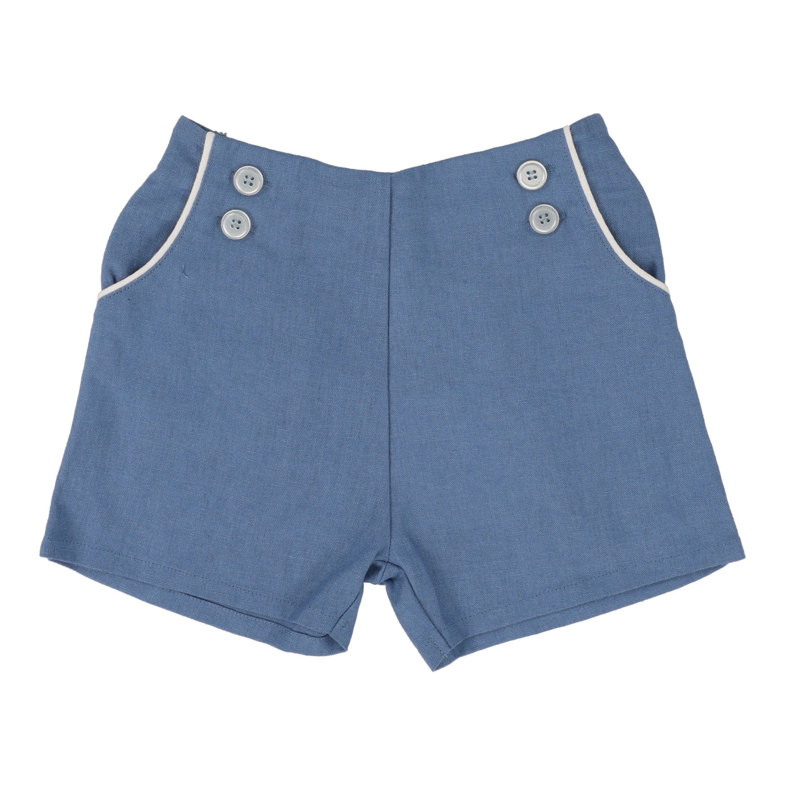 Lil Legs Analogie Bright Blue Button Shorts