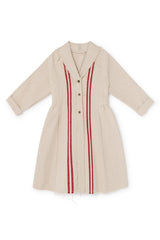 Little Creative Factory Red Stripes Hessian Coat – Panda and Cub