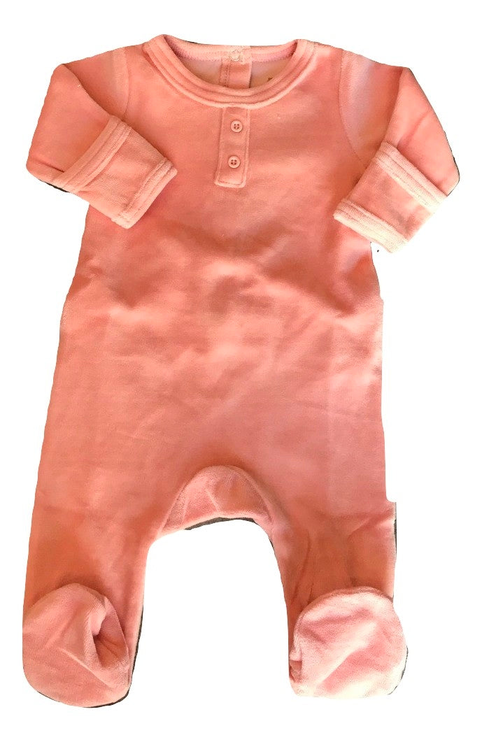 velour onesie baby