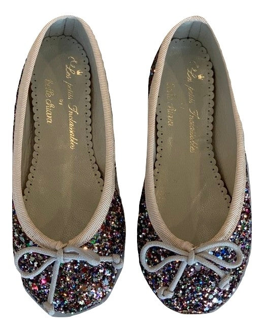 multi colored ballet flats