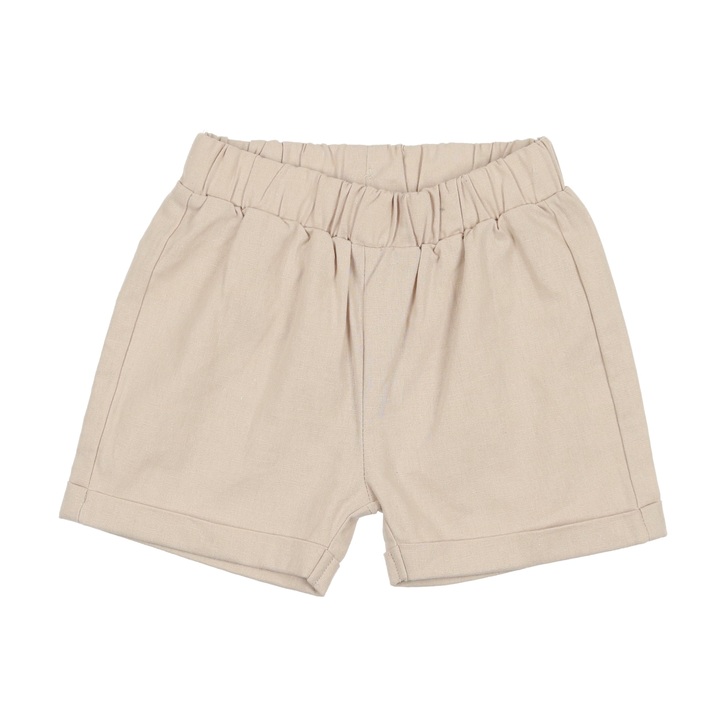 Lil Legs Oat Linen Pull On Shorts – Panda and Cub