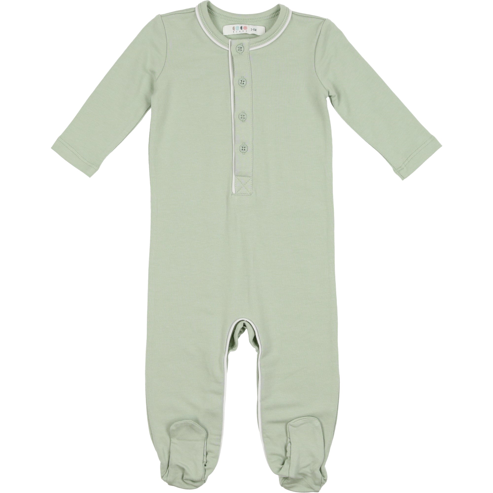 Coco Blanc Sage Bamboo Onesie – Panda and Cub