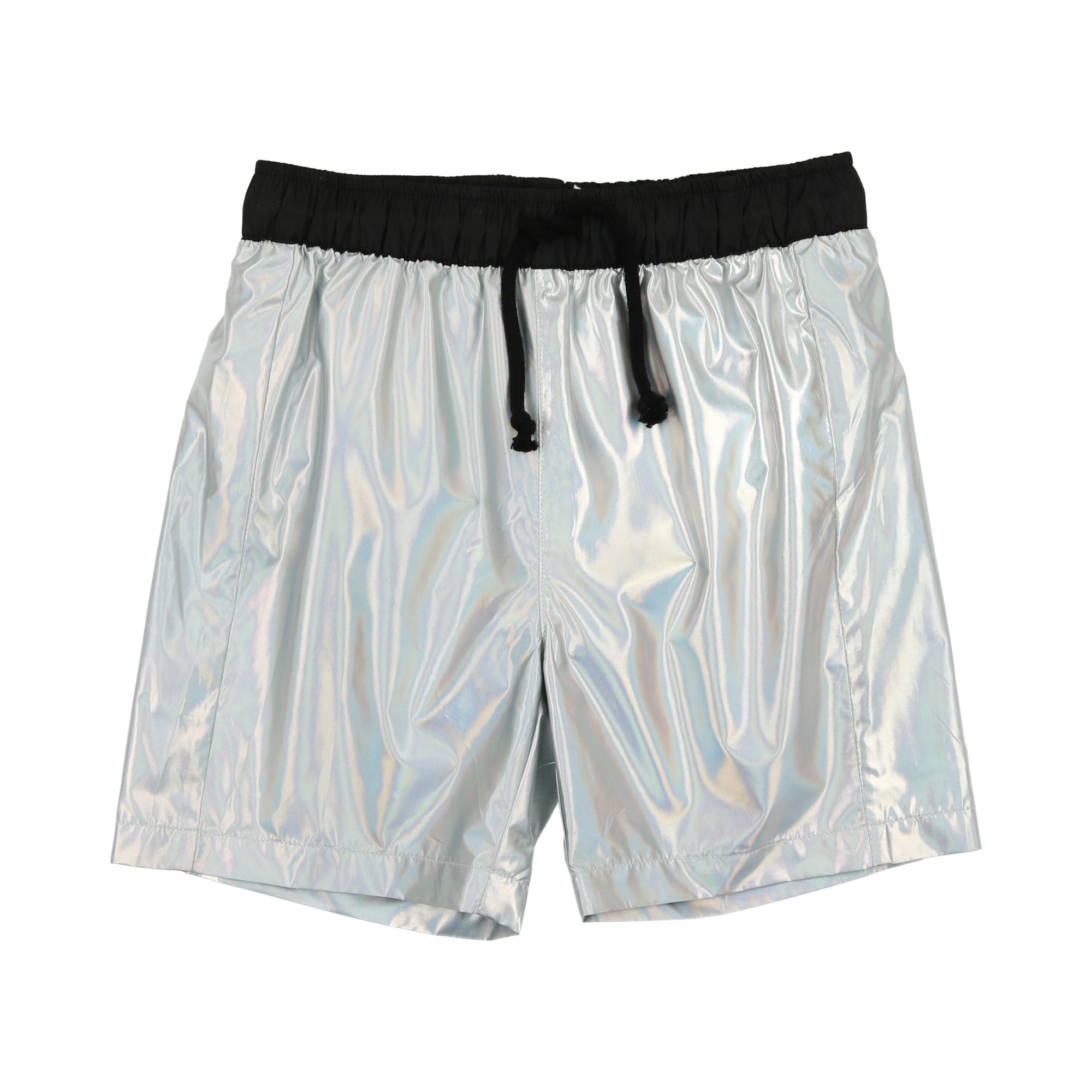 Coco Blanc Boys Metallic Silver Swim Trunk – Panda and Cub