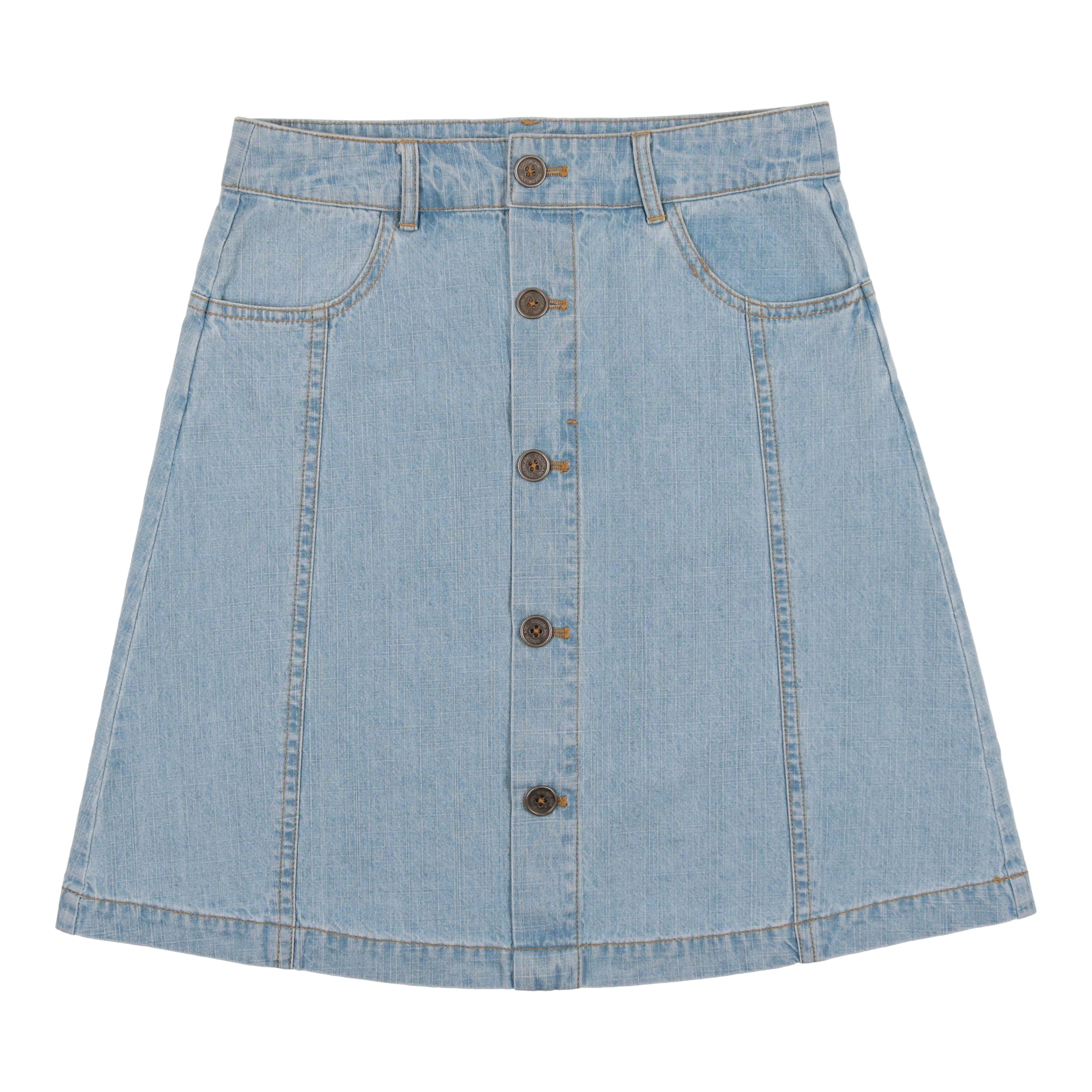 Coco Blanc Denim Skirt – Panda and Cub