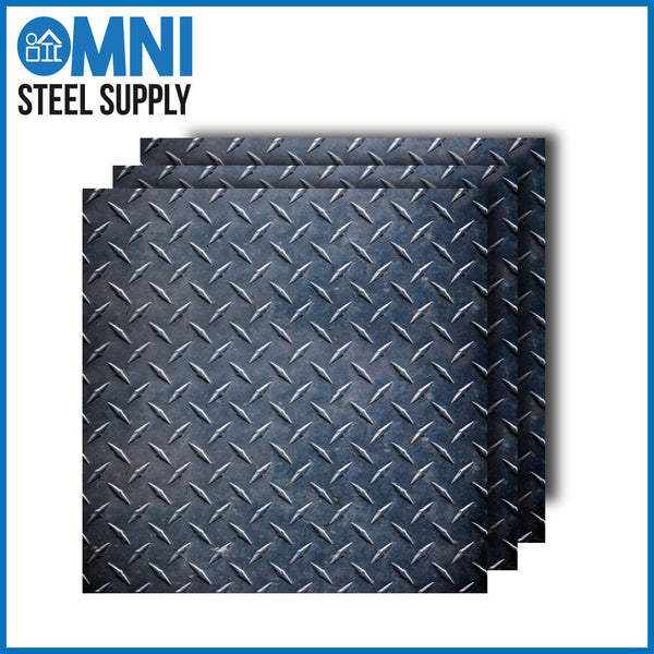 Diamond Plate Steel Sheets - 1/8, 3/16 and 1/4 - Tread Plate