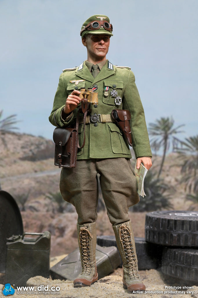 Did D 1 6 Scale Wwii German Afrika Korps Infantry Captain Wilhem Figure One Sixth Outfitters