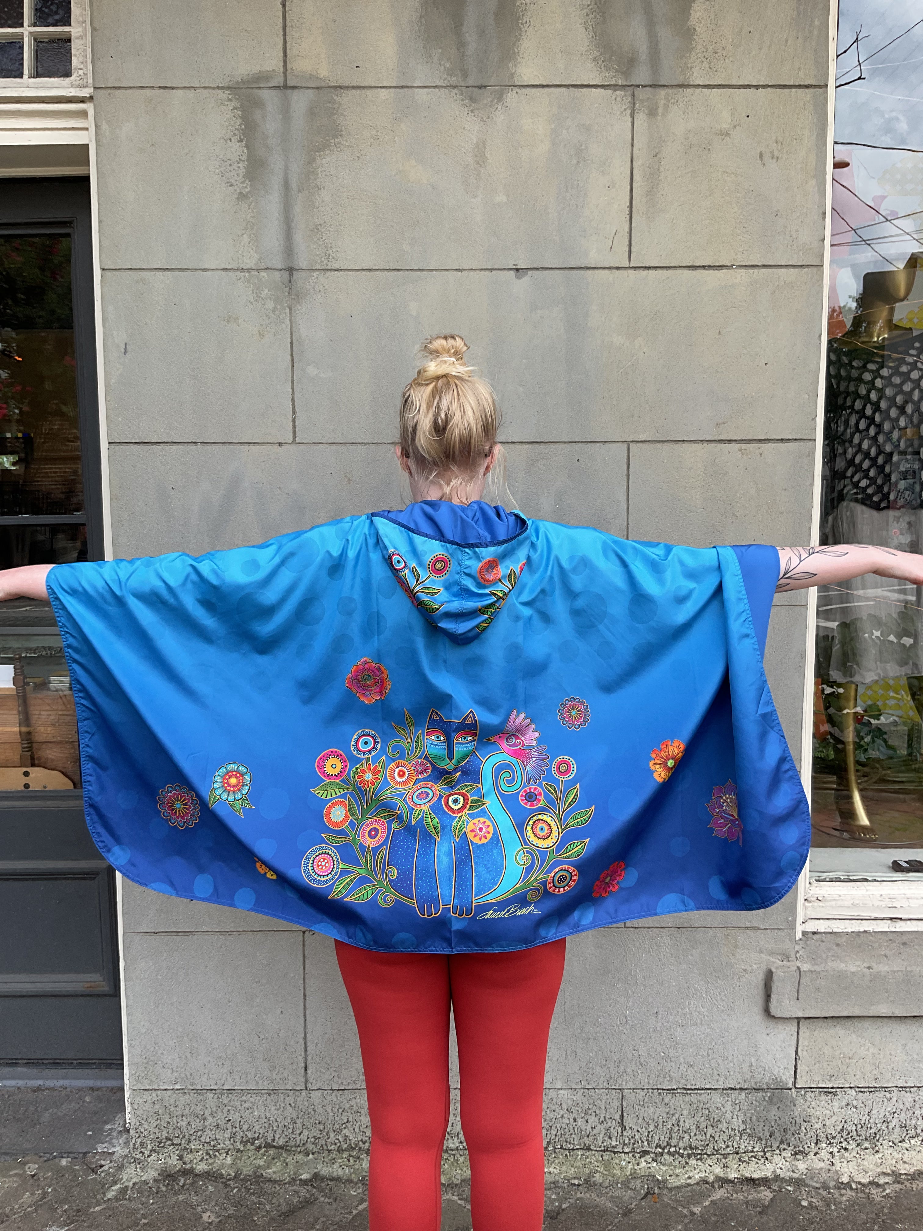 Cerulean Cat Rain Cape