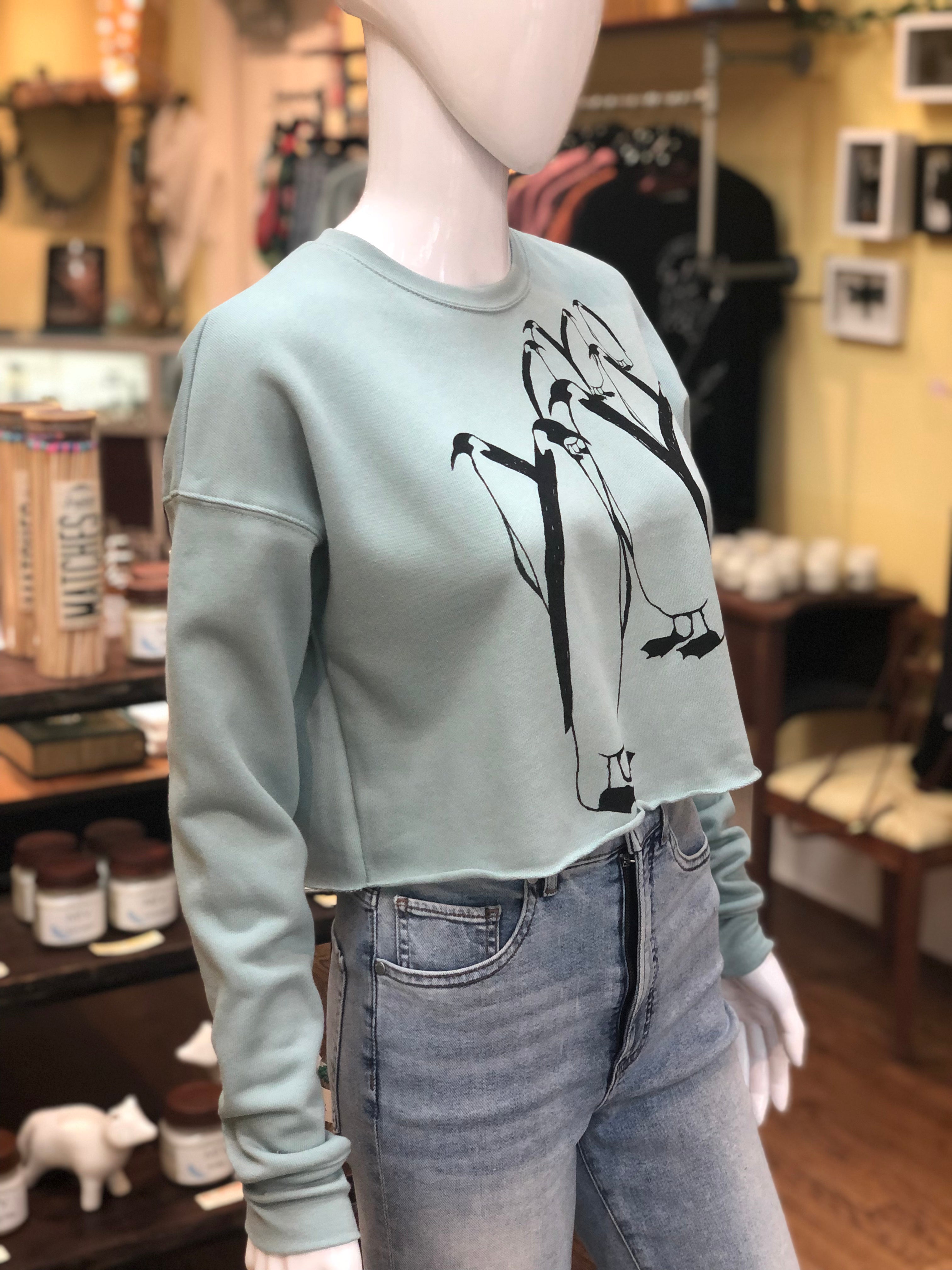 Penguins Crop Sweatshirt