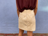 Faux Leather Mini Skirt (options)