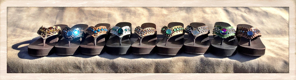 cowgirl jewels flip flops