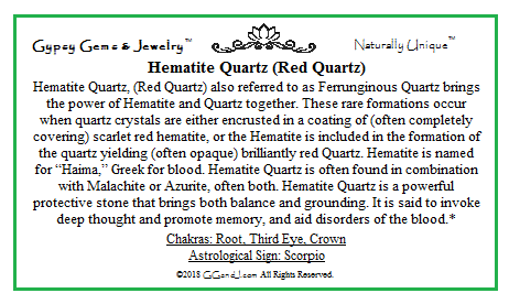 Hematite Quartz fun facts on GGandJ.com