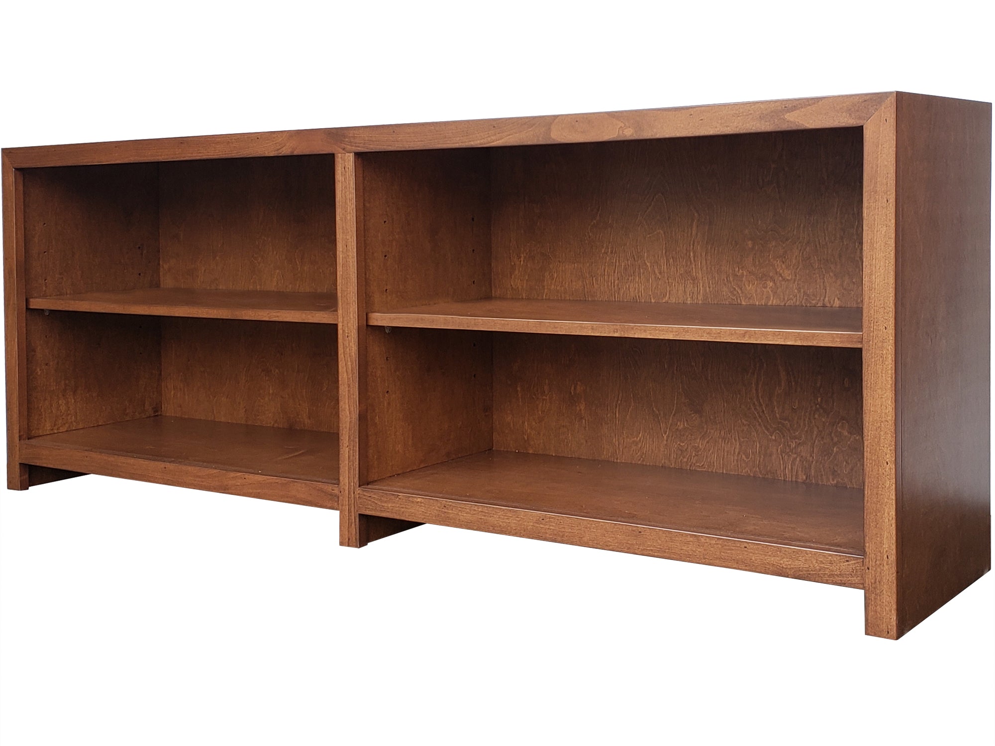 Coleman Long And Low Bookcase Solid Wood Furniture