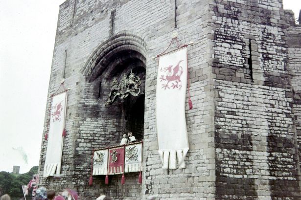Investiture of Prince Charles at Caernarfon Castle The Crown TV series flags by Red Dragon Flagmakers