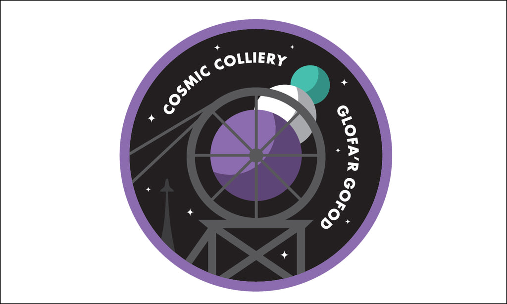 Cosmic colliery artwork by Red Dragon Flagmakers