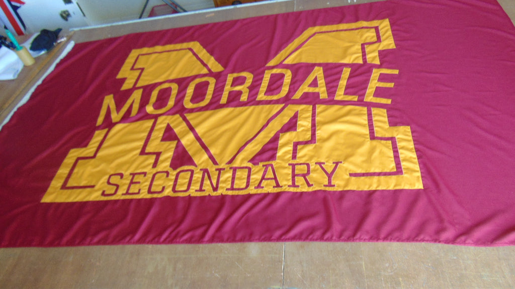 Moordale flag Sex Education flags and bunting by Red Dragon Flagmakers