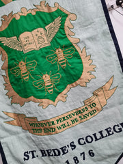 St Bedes school gonfalon banners fully stitched and appliqued by Flag Studio