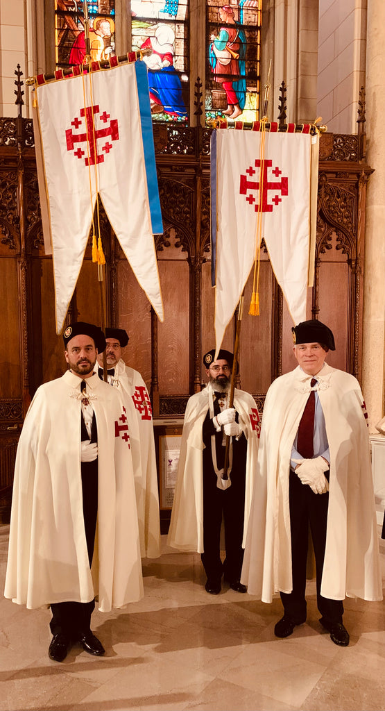Gonfalon at St Patrick's Cathedral, New York October 2021 by Red Dragon Flagmakers