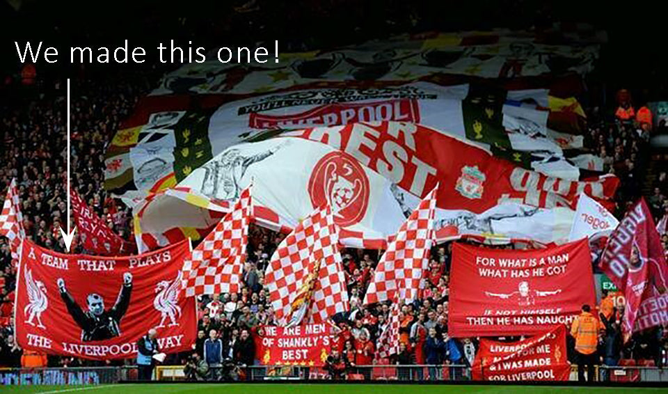 Brendan Rogers Liverpool FC flag banner by Red Dragon Flagmakers