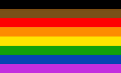 More colour more pride flag