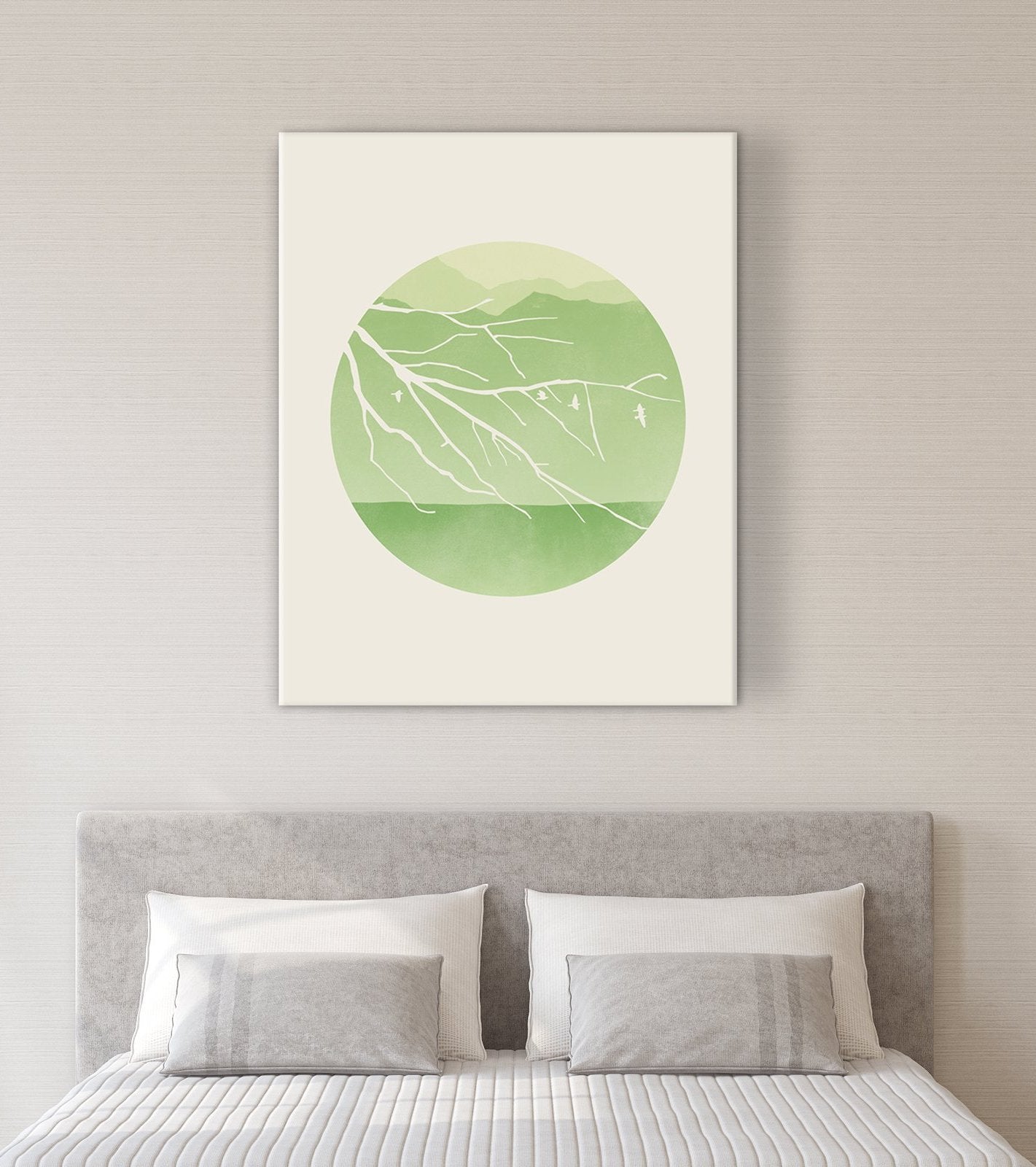 light green wall art