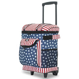 travelers club luggage insulated rolling cooler table