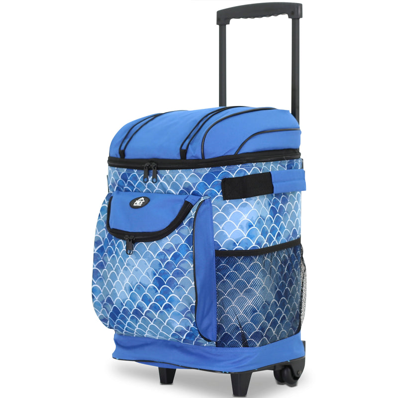 travelers club luggage insulated rolling cooler table