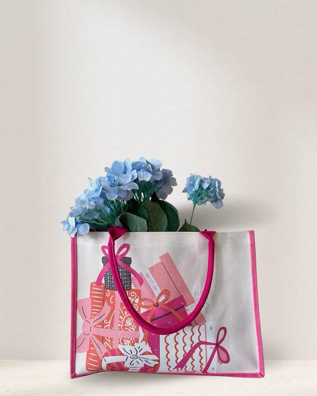 Gift Boxes Canvas Tote Bag ( Purchase With Purchase Only) - GWP FREE
