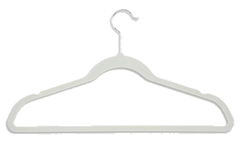 White Velvet Suit Hanger