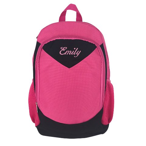 pink hiking bag