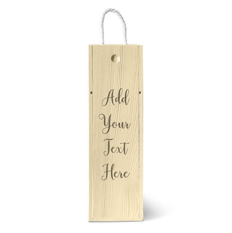 Engraved Father S Day Raw Wooden Wine Box Personalised Favours