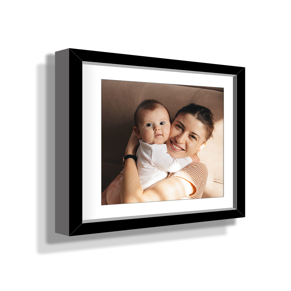Personalized 8x10 Framed Photo Prints - Text Overlay